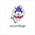 Rabbit Wizard Logo Design