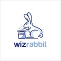 Rabbit Wizard Logo Design