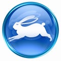 Rabbit Zodiac icon blue