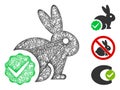 For Rabbits Only Polygonal Web Vector Mesh Illustration Royalty Free Stock Photo