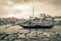 Rabelo boat in Porto, Portugal Royalty Free Stock Photo