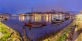 Rabelo boats on the Douro river, Porto, Portugal. Royalty Free Stock Photo