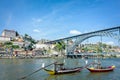 Rabelo Boats in Porto, Portugal Royalty Free Stock Photo