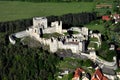 Rabi castle - air photo Royalty Free Stock Photo