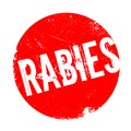 Rabies rubber stamp