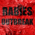 Rabies virus concept background