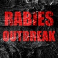 Rabies virus concept background