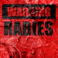 Rabies virus concept background