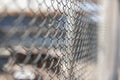 Rabitz grid close-up. Rusty metal mesh texture