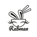 Cute Ramen Bunny logo