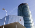 Rabobank head office in dutch town of utrecht and blue sky