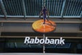 Rabobank logo on the head office in Utrecht