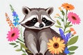 Raccoon animal cartoon comic masked bandit