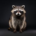 Expressive Raccoon Studio Photography With Fisheye Effects And Visual Puns Royalty Free Stock Photo