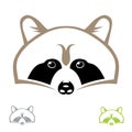 Raccoon head Royalty Free Stock Photo