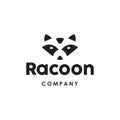 Raccoon logo icon in trendy minimal modern style illustration