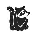 raccoon logo template Isolated. Brand Identity. Icon Abstract Vector graphic