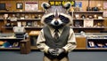 Raccoon in Pawn Shop