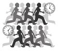 The race against time Royalty Free Stock Photo