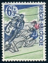 Race behind the Derny on the track, Cycling Association serie, circa 1963