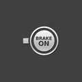 Metallic Icon - Race brake sign