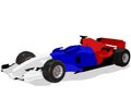 Race car of Formula 1, isolated vector image