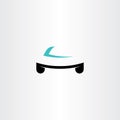 race car icon symbol logo element vector Royalty Free Stock Photo