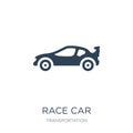 race car icon in trendy design style. race car icon isolated on white background. race car vector icon simple and modern flat Royalty Free Stock Photo