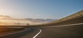 Race Car / motorcycle racetrack on a sunny day Royalty Free Stock Photo