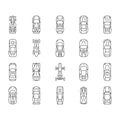 race car speed sport vehicle icons set vector Royalty Free Stock Photo