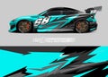 Race car wrap design. Abstract sport background Royalty Free Stock Photo