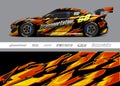 Race car wrap designs illustrations. Abstract stripe racing background designs Royalty Free Stock Photo