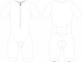 Race Custom Short Sleeve Triathlon Skinsuit Blank Templates mock up illustration