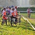 Race of cyclocross Royalty Free Stock Photo