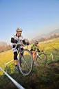 Race of cyclocross Royalty Free Stock Photo