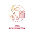 Race discrimination concept icon Royalty Free Stock Photo