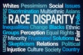 Race Disparity Word Cloud Royalty Free Stock Photo