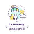 Race and ethnicity concept icon