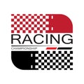Race flag icon design Royalty Free Stock Photo