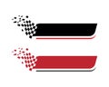 Race flag icon template illustration design