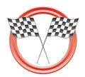 Race flags Royalty Free Stock Photo