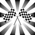 Checkered race flags Royalty Free Stock Photo