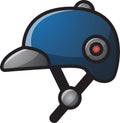 race helmet simple cartoon icon Royalty Free Stock Photo