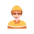 race marshal. Vector illustration decorative design