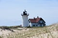 Race Point Lighthouse and Sand Dune on the Cape