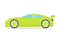 Race sport car. tuning coupe auto .Flat vector transportation vehicle illustration