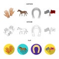 Race, track, horse, animal .Hippodrome and horse set collection icons in cartoon,outline,flat style vector symbol stock Royalty Free Stock Photo