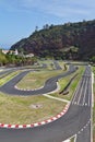 The race track in the mountains of Madeira Royalty Free Stock Photo