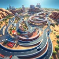 Race Tracks highspeed racing circuits with speedy cars thrilling races action pack 3D Isometric AI