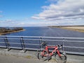 Racebike on bridge